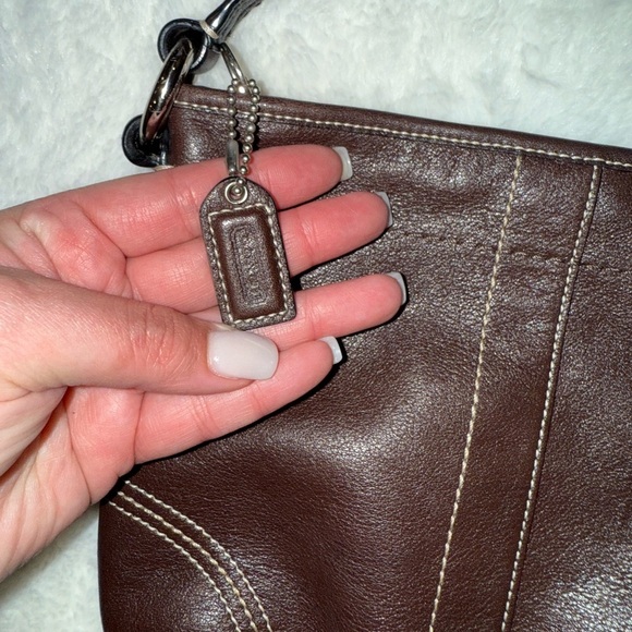 Coach Dark Brown Leather Crossbody Bag - Picture 2 of 10